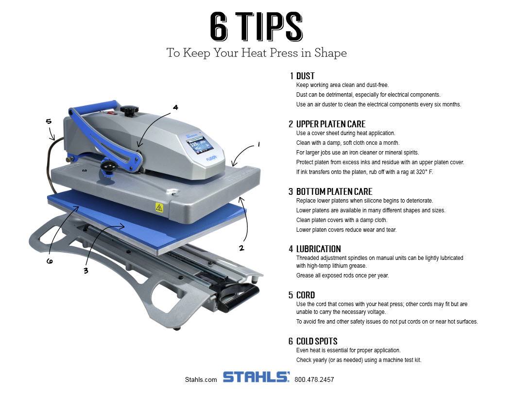 Tips for Heat Press Maintenance